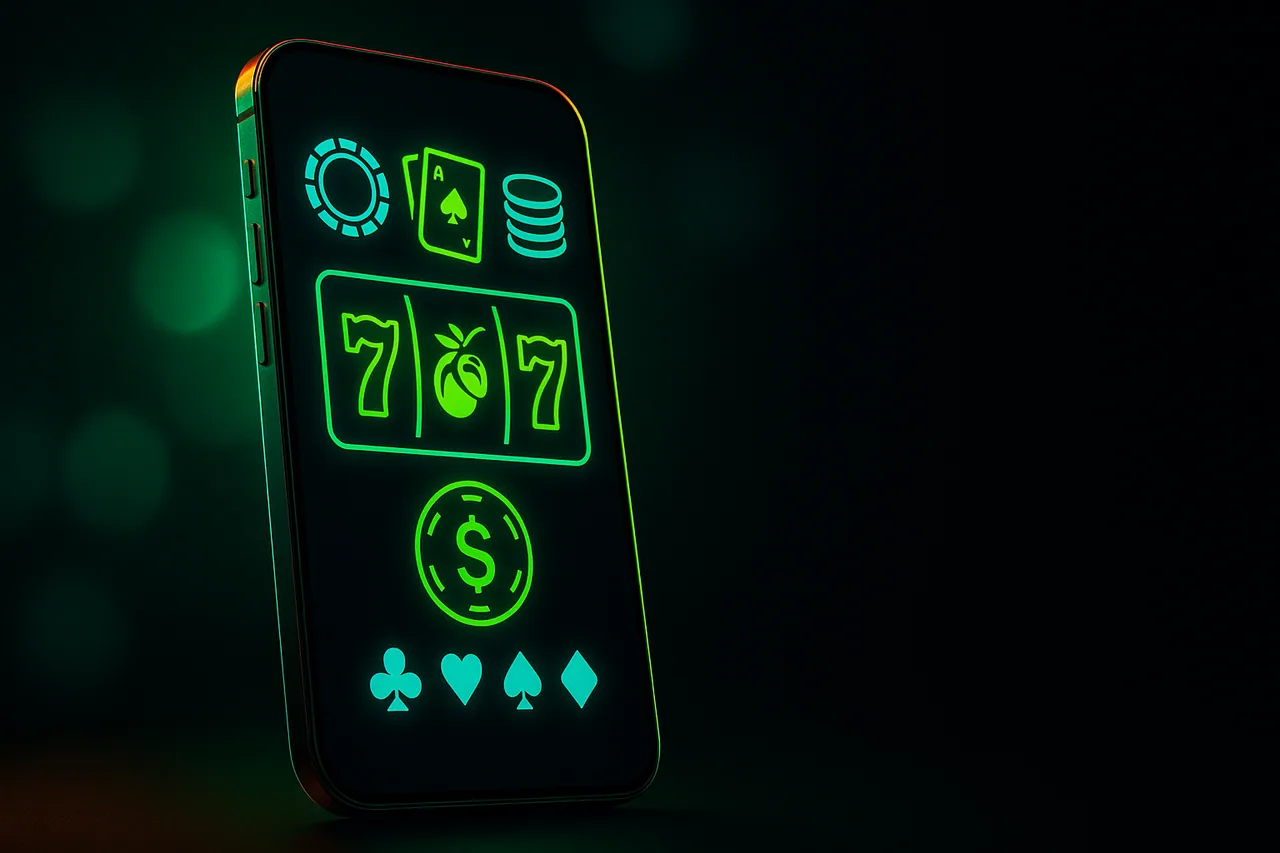 Roo Casino mobile casino app on a phone